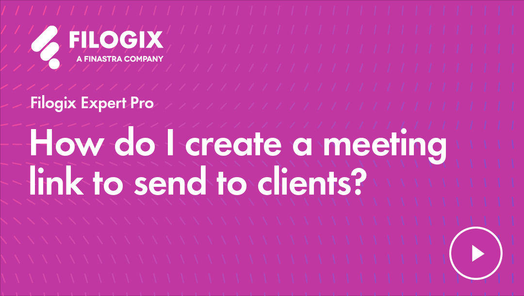 How do I create a meeting link to send to clients?